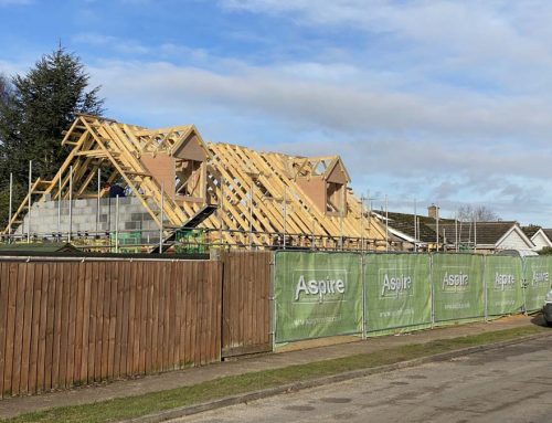 Norfolk residential construction project – roof installed on time